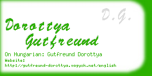 dorottya gutfreund business card